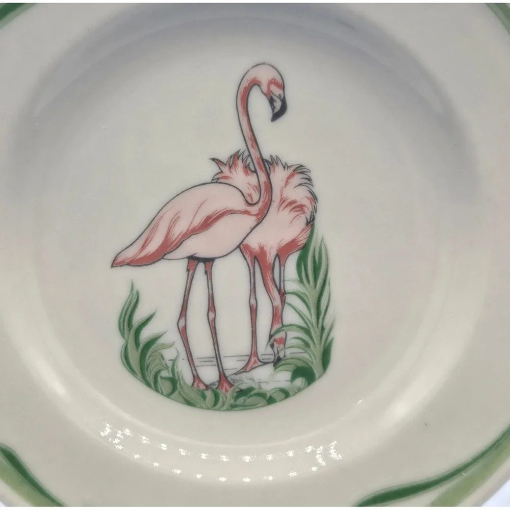 Vintage Mayer China Co Flamingo Plate Restaurant Ware Beaver Falls PA 488
